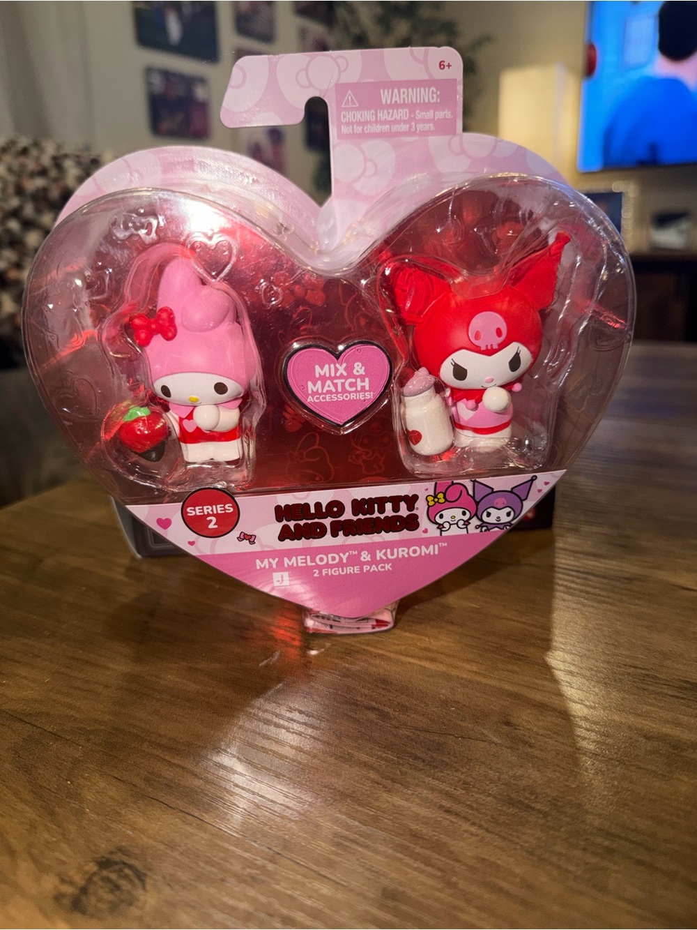 Sanrio My Melody & Kuromi valentines 2-Figure Play Set